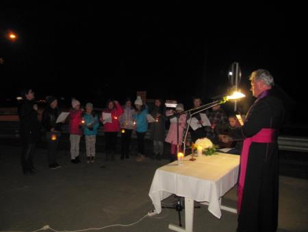 Postavitev prazničnega drevesa, prižig lučk in blagoslov 1